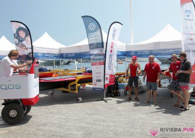 2 hôtesses en hoverboard pour le Yacht Club Monaco et le Solar Energy Boat Challenge - Riviera Pub - Street Marketing Nice, Cannes, Monaco