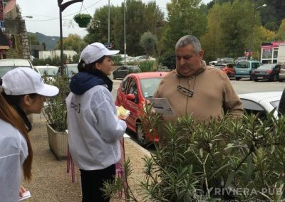 Roadshow et distribution de flyers pour Bouygues Immobilier - Riviera Pub - Street Marketing Nice, Cannes, Monaco