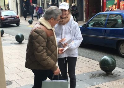 Roadshow et distribution de flyers pour Bouygues Immobilier - Riviera Pub - Street Marketing Nice, Cannes, Monaco