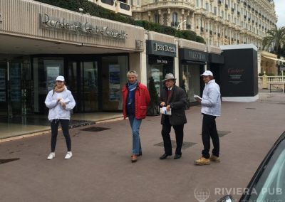 Roadshow et distribution de flyers pour Bouygues Immobilier - Riviera Pub - Street Marketing Nice, Cannes, Monaco