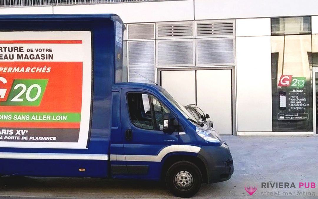 G20 Supermarchés | Camion Publicitaire