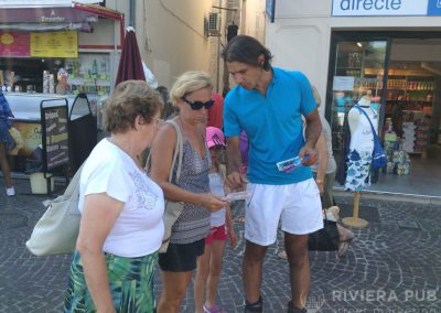 Vélo Publicitaire et tournée des plages pour Decathlon - Riviera Pub - Street Marketing Nice, Cannes, Monaco