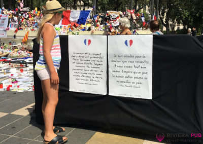 Guerilla Marketing pour Avaaz lors des attentats de Nice - Riviera Pub - Street Marketing Nice, Cannes, Monaco