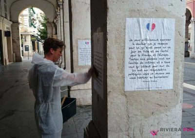 Guerilla Marketing pour Avaaz lors des attentats de Nice - Riviera Pub - Street Marketing Nice, Cannes, Monaco