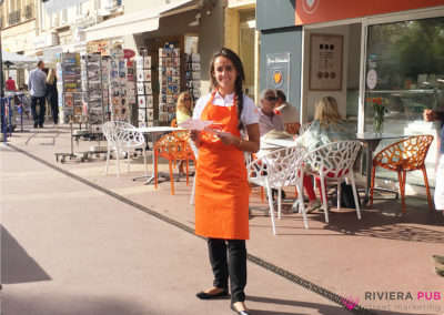 Segway et distribution de flyers pour Ô Sorbet d'Amour - Riviera Pub - Street Marketing Nice, Cannes, Monaco