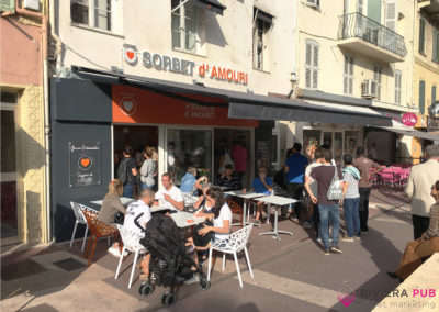 Segway et distribution de flyers pour Ô Sorbet d'Amour - Riviera Pub - Street Marketing Nice, Cannes, Monaco