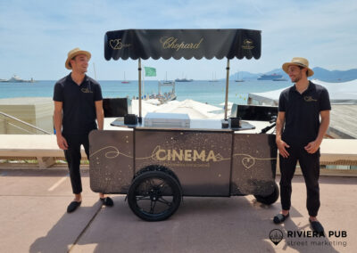 Chopard partenaire officiel du Festival de Cannes | Action distribution de glaces